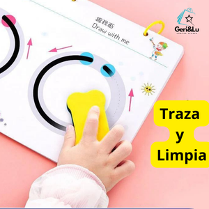 TRAZADO MÁGICO MONTESSORI™- 📒✍️ Cuaderno reutilizable mejora la escritura👦👧