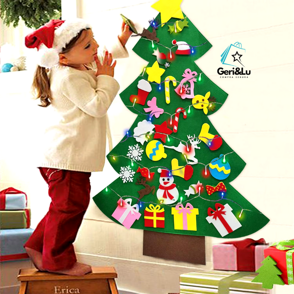 ÁRBOL MAGIC MONTESSORI™ - 🎄👦Arbolito de Fieltro Interactivo de Navidad👧🎄