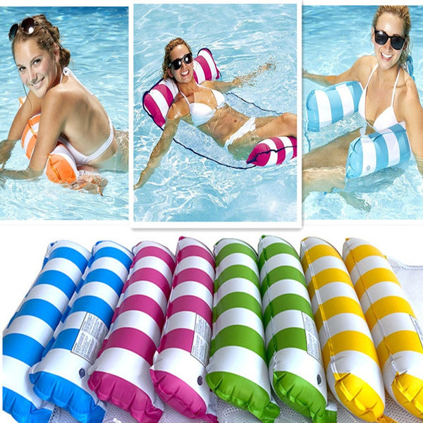 HAMACA AQUÁTICA 4 en 1™ ☀️🌊-  Flotador inflable para piscina