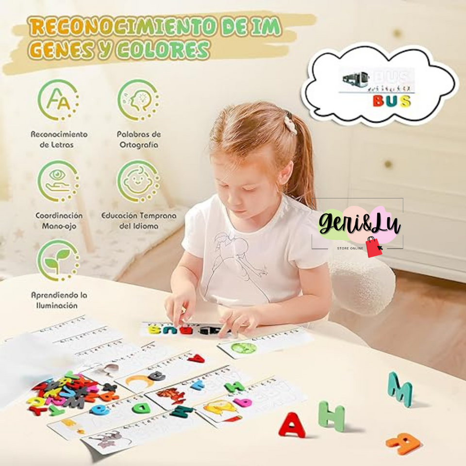 JUEGO EDUCATIVO DELETREAR 🔠🧒📚-Abecedario y números para niños de +3 años