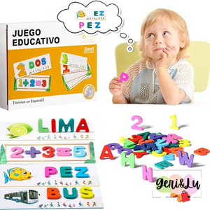 JUEGO EDUCATIVO DELETREAR 🔠🧒📚-Abecedario y números para niños de +3 años