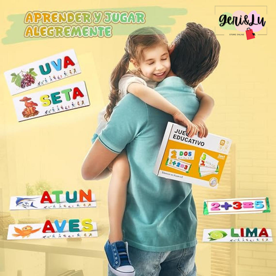 JUEGO EDUCATIVO DELETREAR 🔠🧒📚-Abecedario y números para niños de +3 años