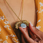 COLLAR DE GIRASOL CON MENSAJE "TÚ ERES MI SOL"